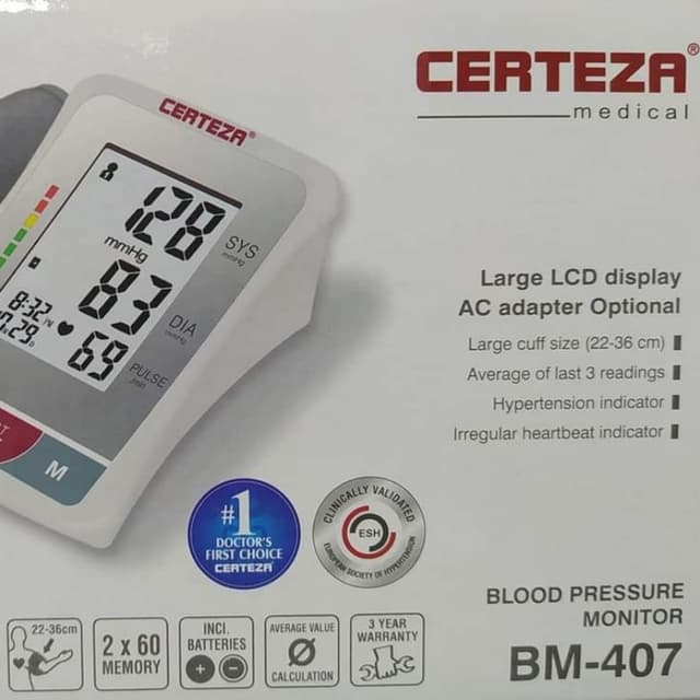 Certeza Blood Pressure Monitor BM-407